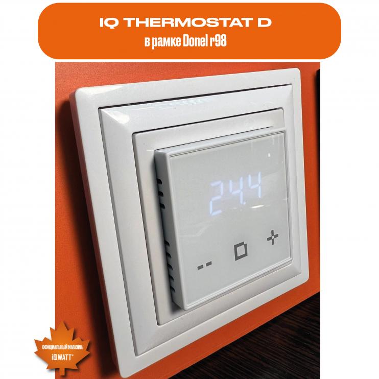 Электронный программируемый термостат IQ THERMOSTAT D шампань WI-FI