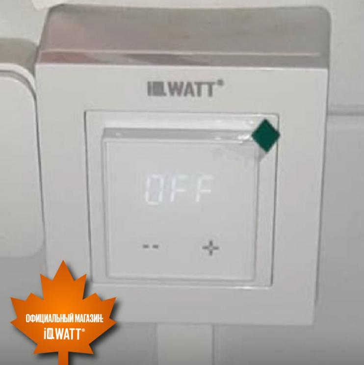 Электронный программируемый термостат IQ THERMOSTAT D серебристый металлик WI-FI