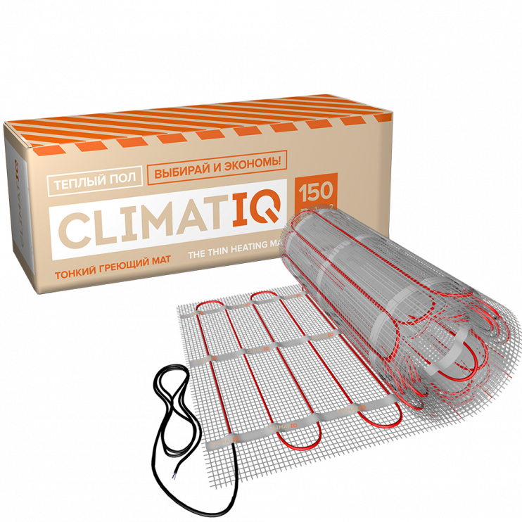 Тонкий самоклеящийся греющий мат CLIMATIQ MAT 8м²